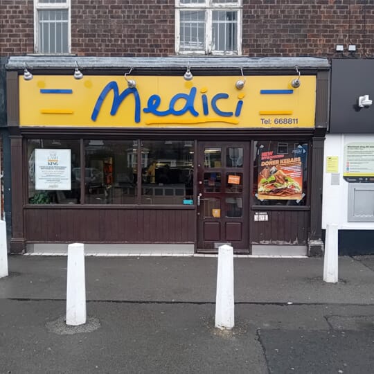 An image of the Medici outdoor signage